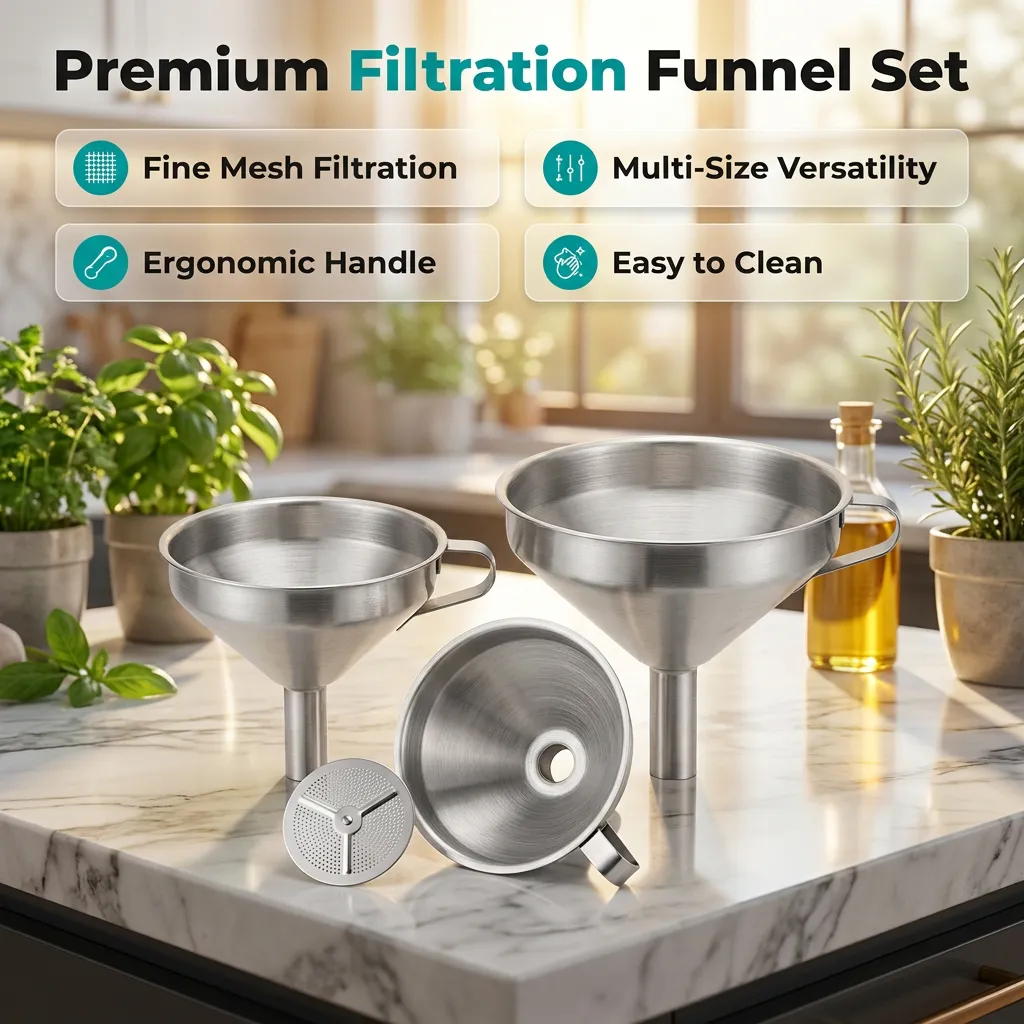 Stainless Steel Filter Funnel &ndash; Smart Everyday Essential